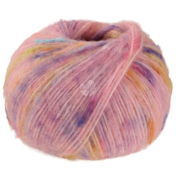 Lana Grossa Cassata 002 Rosé/Hellrot/Gelb/Flieder/Mandarin