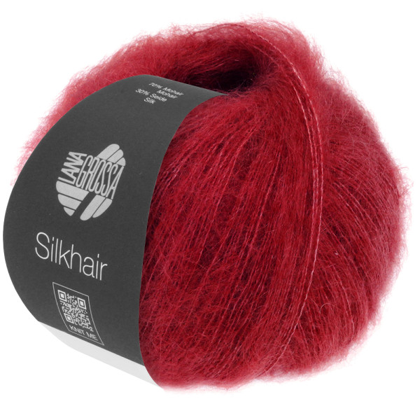 Lana Grossa Silkhair 208 Weinrot 25g