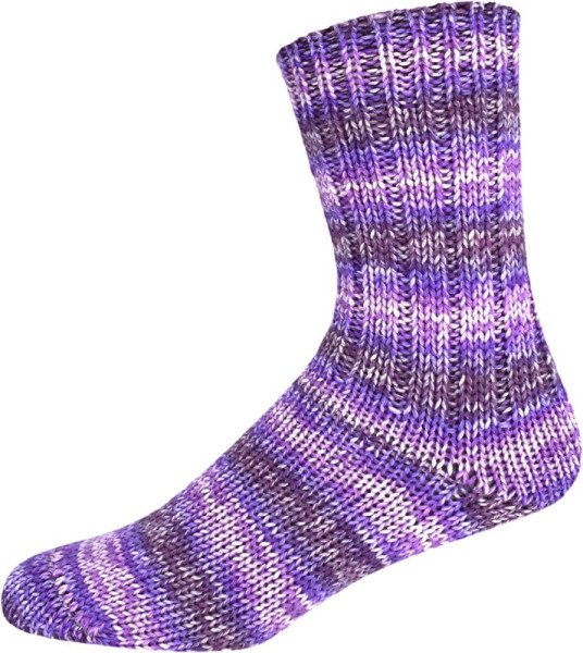OnLine Supersocke 6-fach Merino Color River 2707 Lila/Beere/Weiß