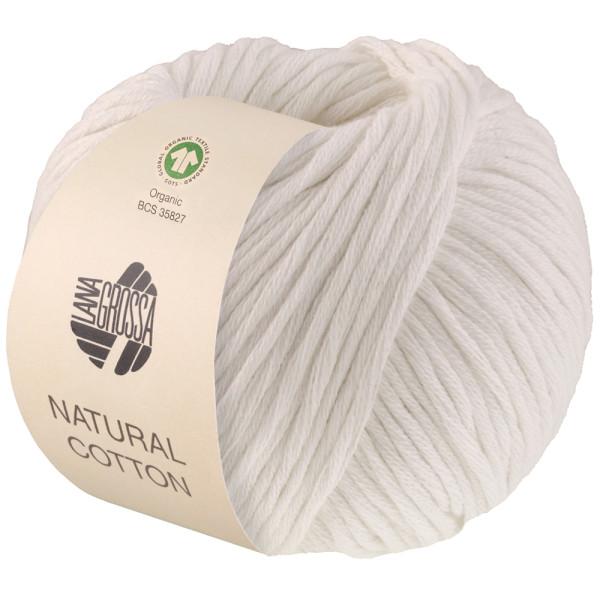Lana Grossa Natural Cotton Gots 017 Weiß