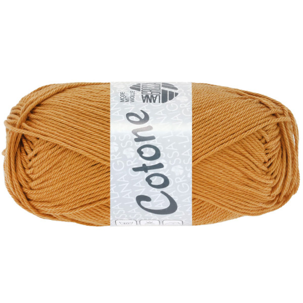 Lana Grossa Cotone 130 Goldbraun 50g