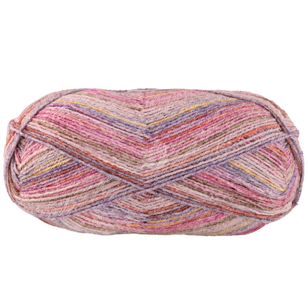 Lana Grossa Meilenweit 100 Cotone Vegano Mango 4452 Pink/Safrangelb/Flieder/Blaulila/Terrakotta/Oran