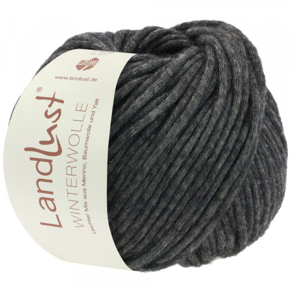 Lana Grossa Landlust Winterwolle 007 Anthrazit meliert 50g