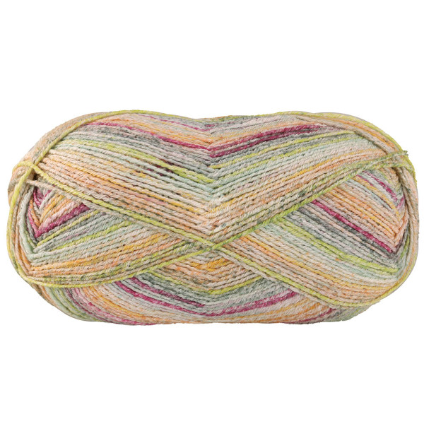 Lana Grossa Meilenweit 100 Cotone Vegano Mango 4456 Graugrün/Natur/Hellgrün/Hellgrau/Gelb/Apricot/Fu