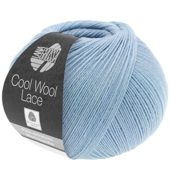 Lana Grossa Cool Wool Lace - Pastellblau