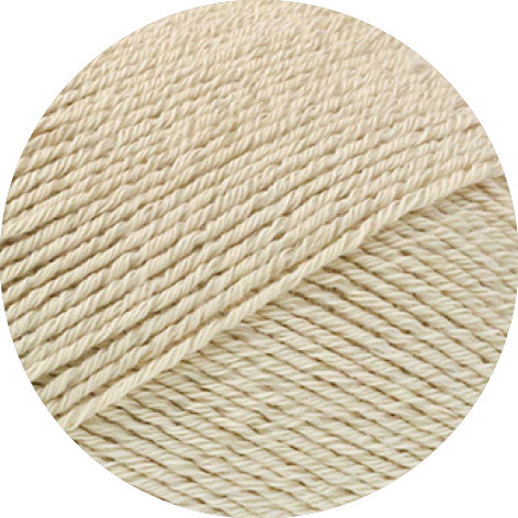 Lana Grossa Meilenweit 100 Cotone Vegano 015 Beige 100g