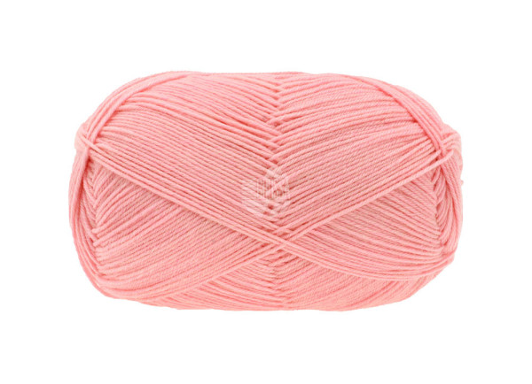 Lana Grossa Meilenweit 100 Merino Extrafein Uni 2422 Rosa 100g