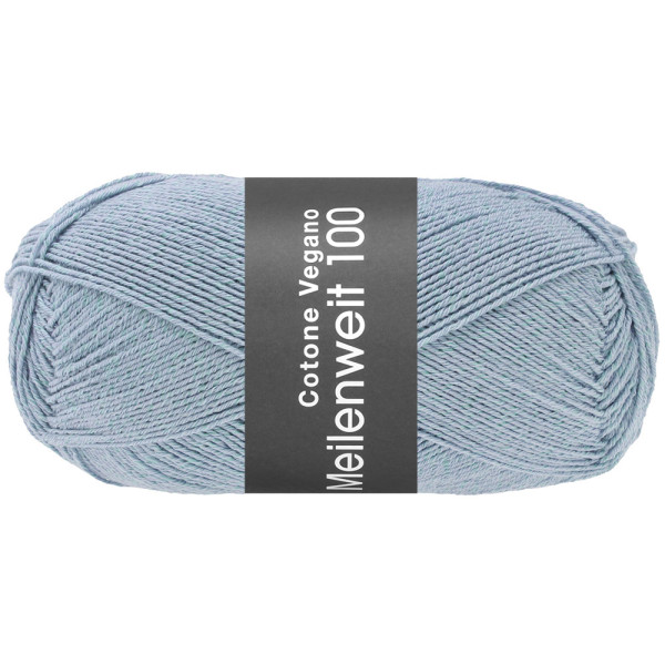 Lana Grossa Meilenweit 100 Cotone Vegano 024 Hellblau 100g