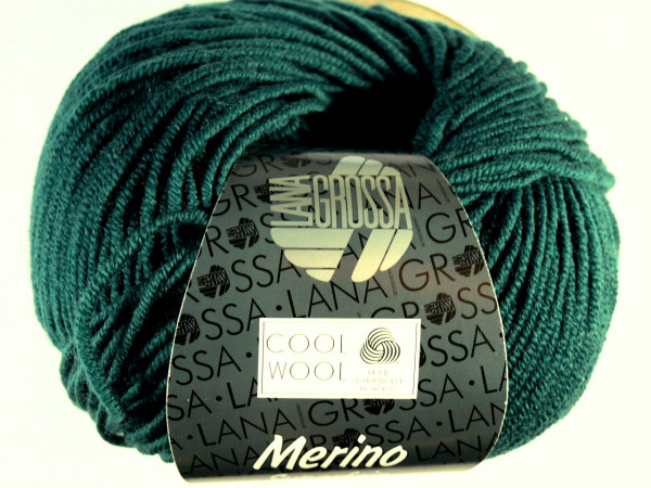 Lana Grossa Cool Wool 2000 501 Flaschengrün 50g