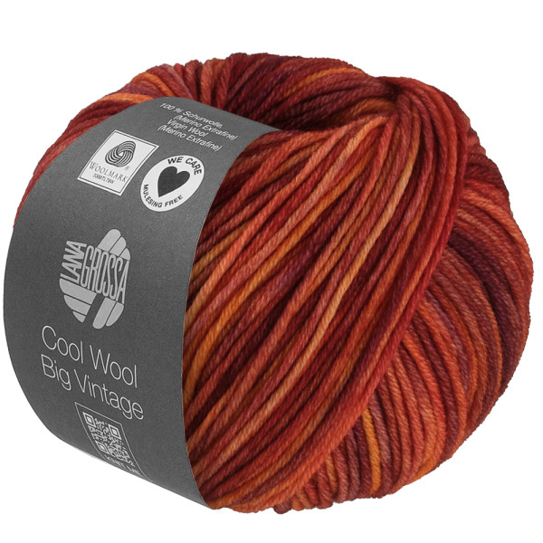 Lana Grossa Cool Wool Big Vintage 7188 Orangebraun