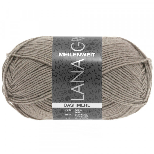 Lana Grossa Meilenweit 50 Cashmere 014 Taupe 50g