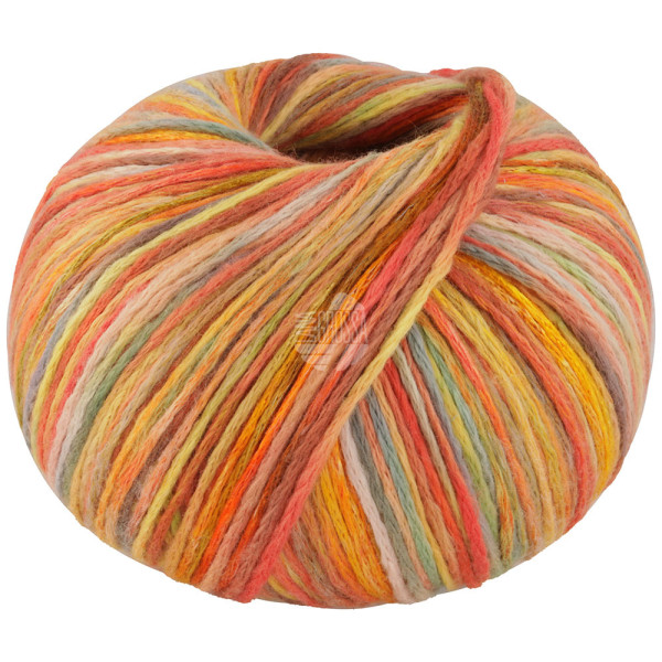 Lana Grossa Cotonella Multi 103 Gelb/Orange/Limette/Rost bunt 100g