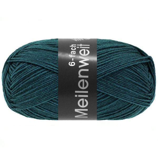 Lana Grossa Meilenweit 6-Fach 150 Unito 9682 Dunkelpetrol 150g
