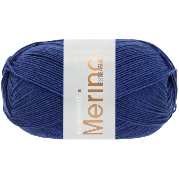Lana Grossa Meilenweit 100 Merino Extrafein Uni 2461 Tintenblau 100g