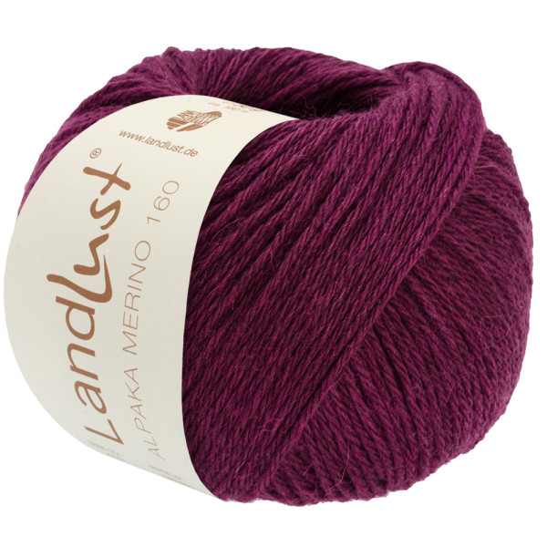 Lana Grossa Landlust Alpaka Merino 160 450 Brombeerrot
