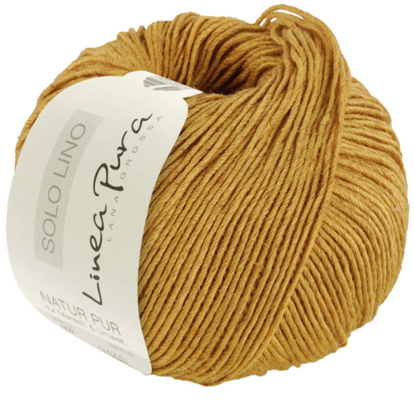 Lana Grossa Solo Lino 070 Senfgelb 50g