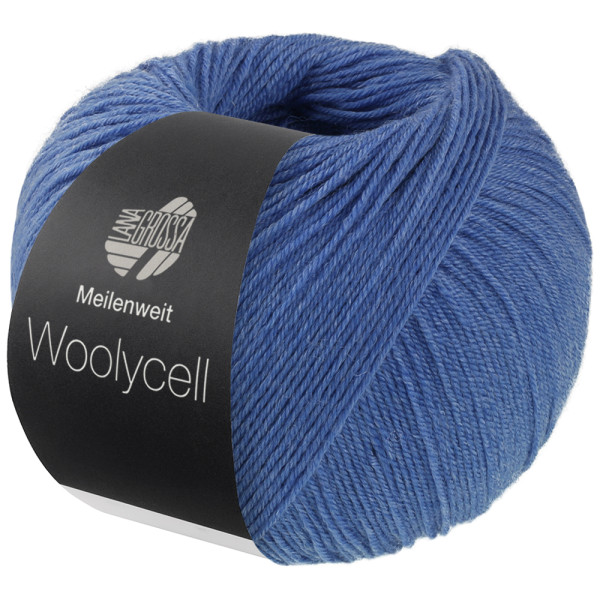 Lana Grossa Woolycell 009 Blau 100g