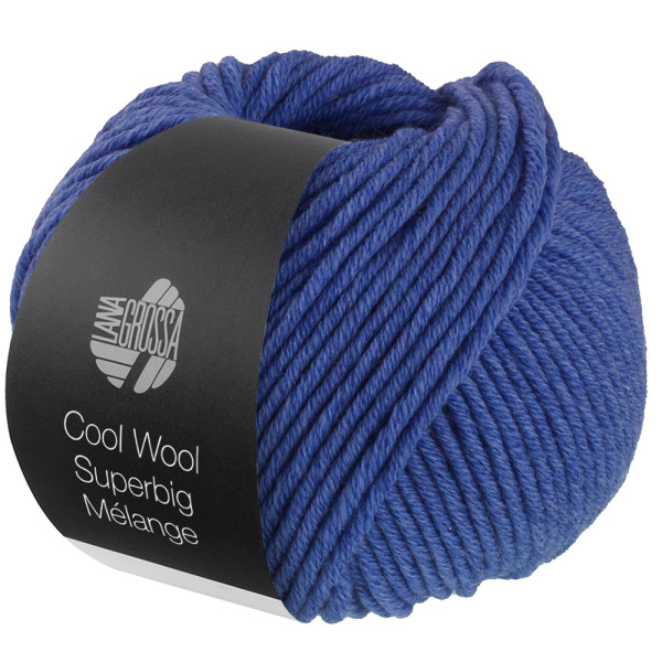 Lana Grossa Cool Wool Superbig Mélange 207 Blau meliert 50g