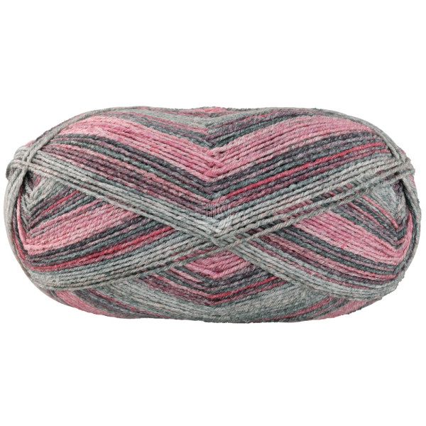 Lana Grossa Meilenweit 100 Cotone Vegano Arancia 6173 Pink/Dunkelgrau/Rosa/Hellgrau/Graugrün