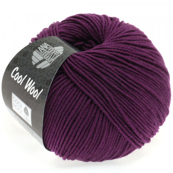 Lana Grossa Cool Wool 2000 2023 Dunkelviolett 50g