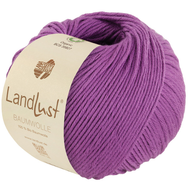 Lana Grossa Landlust Baumwolle Gots 022 Violett 50g