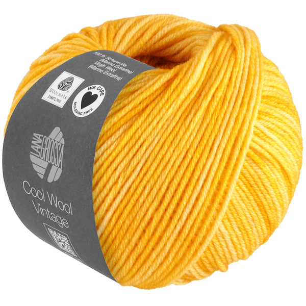 Lana Grossa Cool Wool Vintage 7376 Gelb 50g