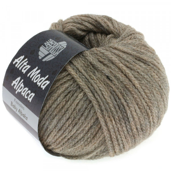 Lana Grossa Alta Moda Alpaca 015 Grau/Beige meliert 50g