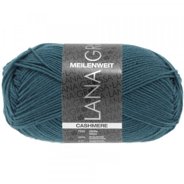 Lana Grossa Meilenweit 50 Cashmere 026 Petrol 50g