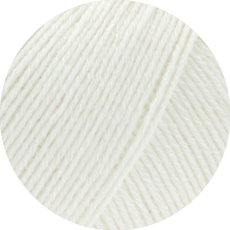 Lana Grossa Cotton Wool 011 Weiß 50g