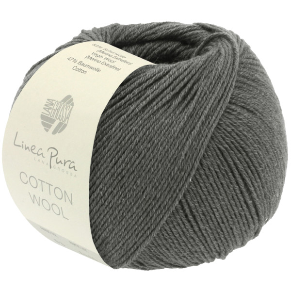 Lana Grossa Cotton Wool 007 Dunkelgrau