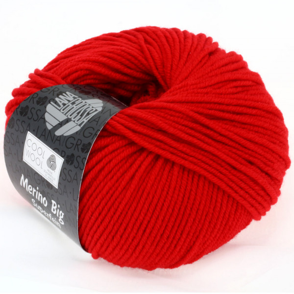 Lana Grossa Cool Wool Big 923 Leuchtendrot 50g