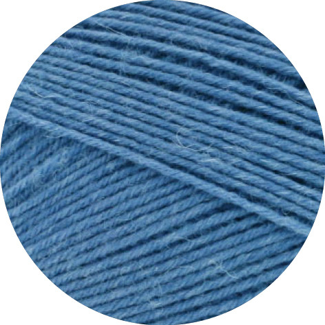 Lana Grossa Meilenweit 100 Merino Extrafein Uni 2448 Blau 100g