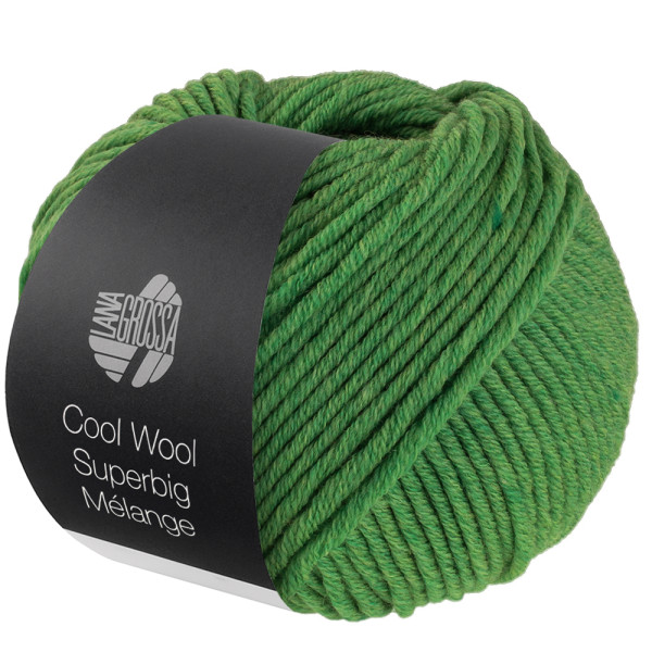Lana Grossa Cool Wool Superbig Mélange 211 Grün meliert 50g