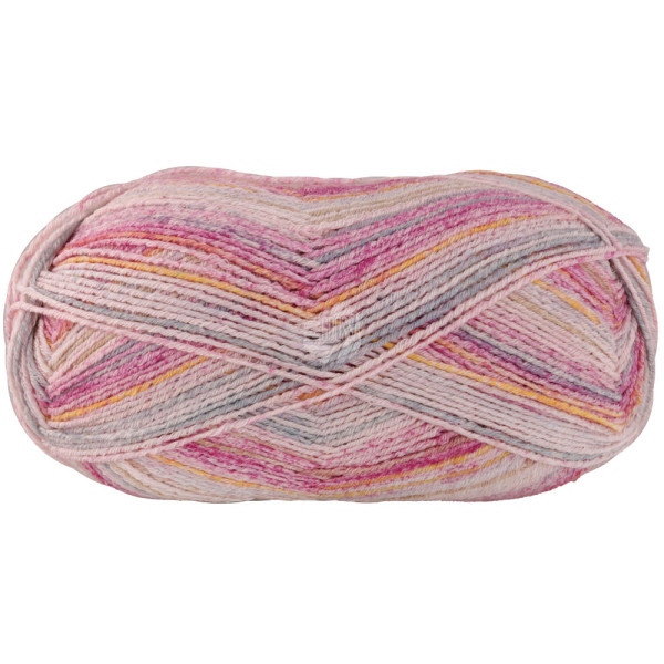 Lana Grossa Meilenweit 100 Cotone Vegano Mango 4458 Rosa/Safrangelb/Fuchsia/Lachs/Beige/Grüngrau/Pud