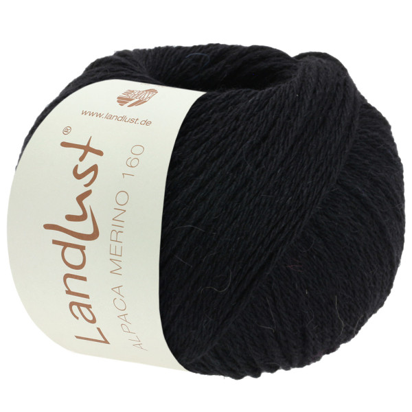 Lana Grossa Landlust Alpaka Merino 160 410 Schwarz 