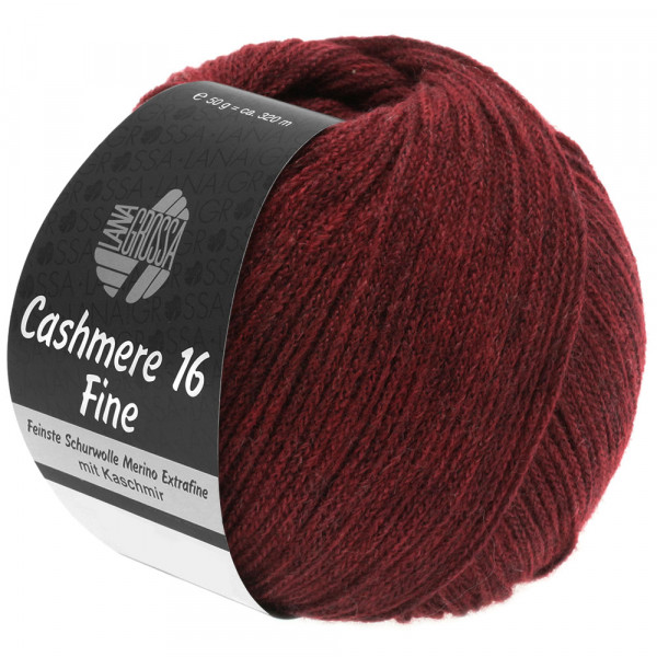 Lana Grossa Cashmere 16 Fine 011 Dunkelrot 50g