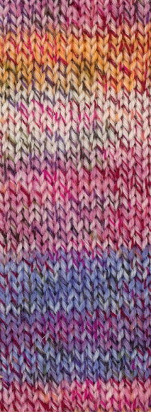 Lana Grossa Landlust Die Sockenwolle 219 Ecru/Weinrot/Pink/Lila/Rosa/Dottergelb/Veilchenblau Melier