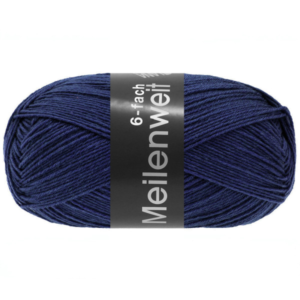 Lana Grossa Meilenweit 6-Fach 150 Unito 9681 Dunkelblau 150g