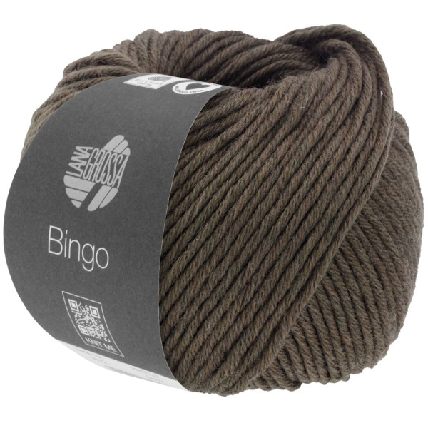 Lana Grossa Bingo Melange 1025 Graubraun meliert 50g