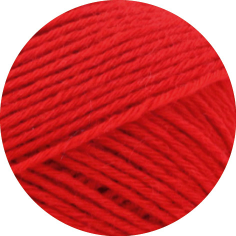 Lana Grossa Meilenweit 8-fach 150 Uni 9555 Rot 150g