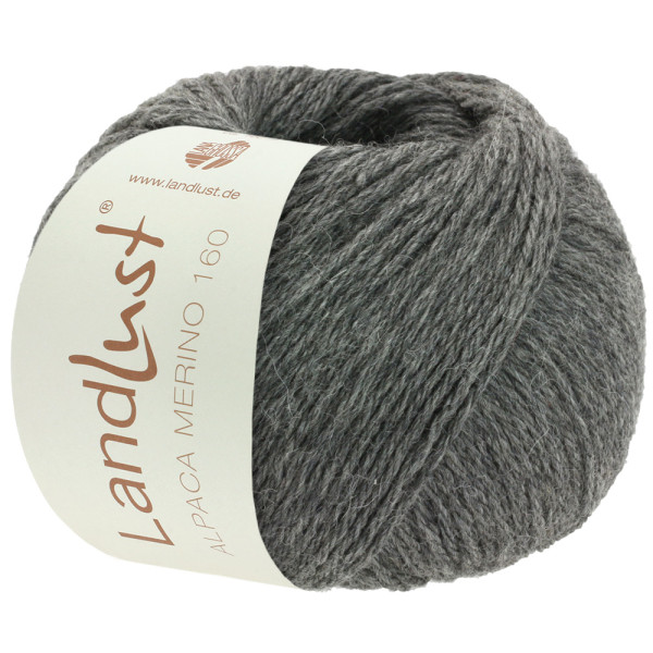 Lana Grossa Landlust Alpaka Merino 160 408 Dunkelgrau