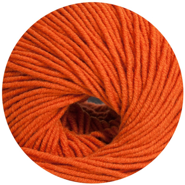 OnLine Supersocke 6-fach Merino Uni 5003 Orange