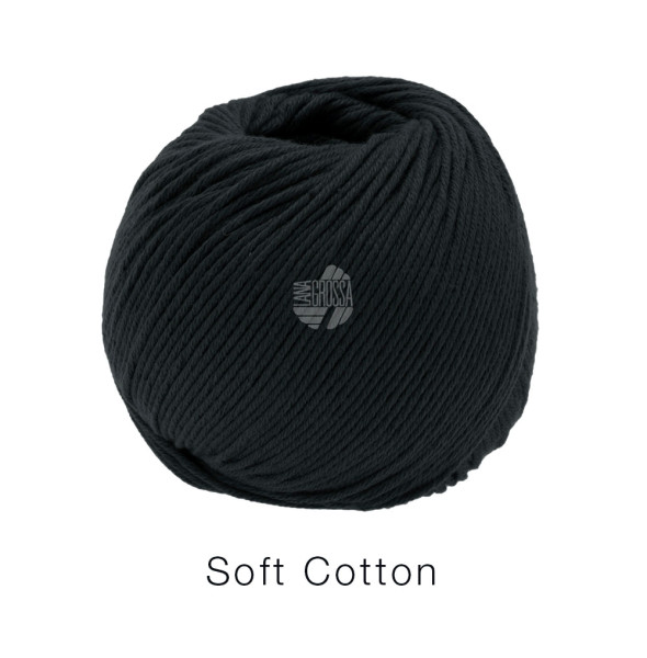 Lana Grossa Soft Cotton 034 Schwarz