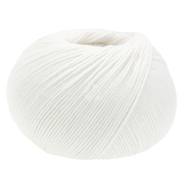 Lana Grossa Merino Superiore 001 Weiß 50g