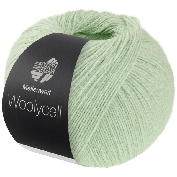 Lana Grossa Woolycell 006 Weißgrün 100g