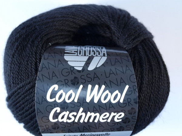 Lana Grossa Cool Wool Cashmere - Schwarz