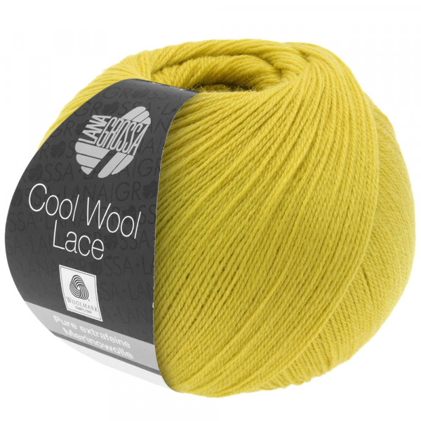 Lana Grossa Cool Wool Lace 008 Senfgelb 50g