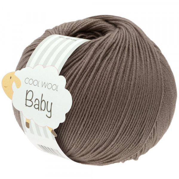 Lana Grossa Cool Wool Baby 211 Graubraun 50g