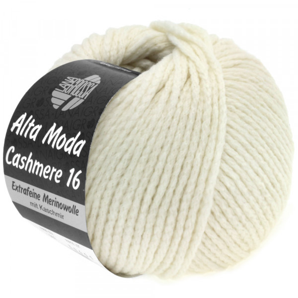 Lana Grossa Alta Moda Cashmere 16 016 Rohweiß 50g