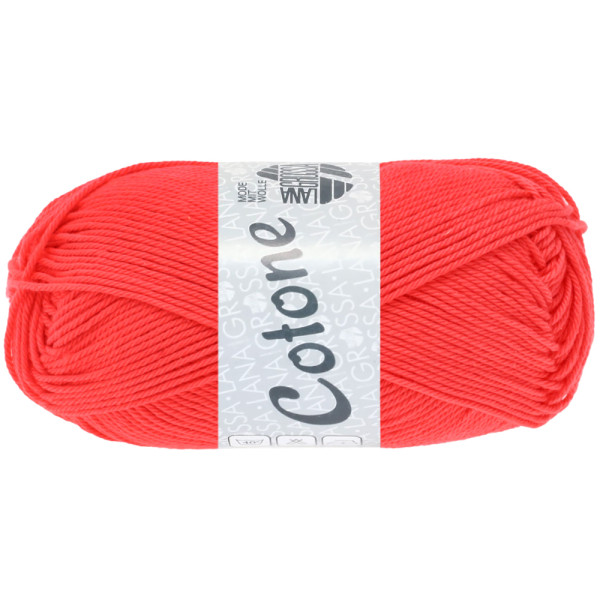 Lana Grossa Cotone Neon 220 Neonrot 50g